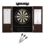 Viper | Dead On Sisal Dartboard | Metropolitan Espresso Cabinet | Shadow Buster Dartboard Lights | Laser Throw Line Marker |  Padded Dart Mat | The Bull Starts Here | Underground The Raven Steel Tip Darts - Image 4