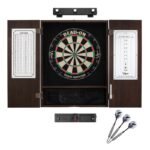 Viper | Dead On Sisal Dartboard | Metropolitan Espresso Cabinet | Shadow Buster Dartboard Lights | Laser Throw Line Marker |  Padded Dart Mat | The Bull Starts Here | Underground The Raven Steel Tip Darts