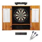 Viper | Dead On Sisal Dartboard | Metropolitan Oak Cabinet | Padded Dart Mat | The Bull Starts Here | Underground The Raven Steel Tip Darts | Shadow Buster Dartboard Lights & Laser Throw Line Marker