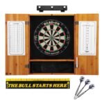 Viper | Dead On Sisal Dartboard | Metropolitan Oak Cabinet | Padded Dart Mat | The Bull Starts Here | Underground The Raven Steel Tip Darts | Shadow Buster Dartboard Lights & Laser Throw Line Marker - Image 3
