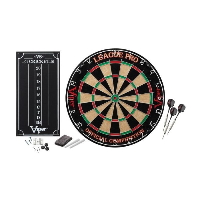 Viper | League Pro Sisal Dartboard Starter Kit | Dart Laser Line, and Wall Defender II - Image 2