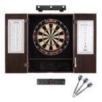 Viper | League Sisal Dartboard | Metropolitan Espresso Cabinet | Shadow Buster Dartboard Lights | Laser Throw Line Marker |  Padded Dart Mat | The Bull Starts Here | Underground The Raven Steel Tip Darts
