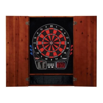 Viper | Metropolitan Cinnamon Soft Tip Dartboard Cabinet | 797 Electronic Dartboard