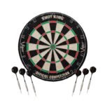 Viper | Metropolitan Cinnamon Steel Tip Dartboard Cabinet | Shot King Bristle Dartboard | Shadow Buster Dartboard Lights, and Fat Cat Steel Tip Accessory Value Pack - Image 3