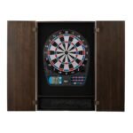 Viper | Metropolitan Espresso Soft Tip Dartboard Cabinet | 787 Electronic Dartboard