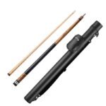 Viper Naturals Zebrawood Cue and Casemaster Q-Vault Supreme Black Cue Case