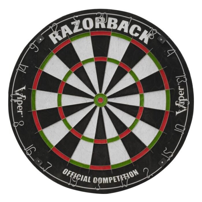 Viper Razorback Sisal Dartboard, Hudson Cabinet, Dart Mat, Black Mariah Steel Tip Darts & Shadow Buster Dartboard Light Bundle - Image 3