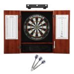 Viper |  Razorback Sisal Dartboard | Metropolitan Cinnamon Cabinet | The Bull Starts Here | Padded Mat & Underground Raven Steel Tip Darts | Shadow Buster Dartboard Lights & Laser Throw Line Marker - Image 4