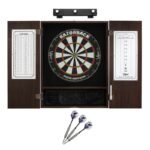 Viper | Razorback Sisal Dartboard | Metropolitan Espresso Cabinet | Shadow Buster Dartboard Lights | Laser Throw Line Marker |  Padded Dart Mat | The Bull Starts Here | Underground The Raven Steel Tip Darts - Image 4