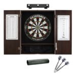 Viper | Razorback Sisal Dartboard | Metropolitan Espresso Cabinet | Shadow Buster Dartboard Lights | Laser Throw Line Marker |  Padded Dart Mat | The Bull Starts Here | Underground The Raven Steel Tip Darts - Image 2