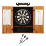 Viper | Razorback Sisal Dartboard | Metropolitan Oak Cabinet | Padded Dart Mat | The Bull Starts Here | Underground The Raven Steel Tip Darts | Shadow Buster Dartboard Lights & Laser Throw Line Marker - Image 4