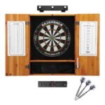 Viper | Razorback Sisal Dartboard | Metropolitan Oak Cabinet | Padded Dart Mat | The Bull Starts Here | Underground The Raven Steel Tip Darts | Shadow Buster Dartboard Lights & Laser Throw Line Marker