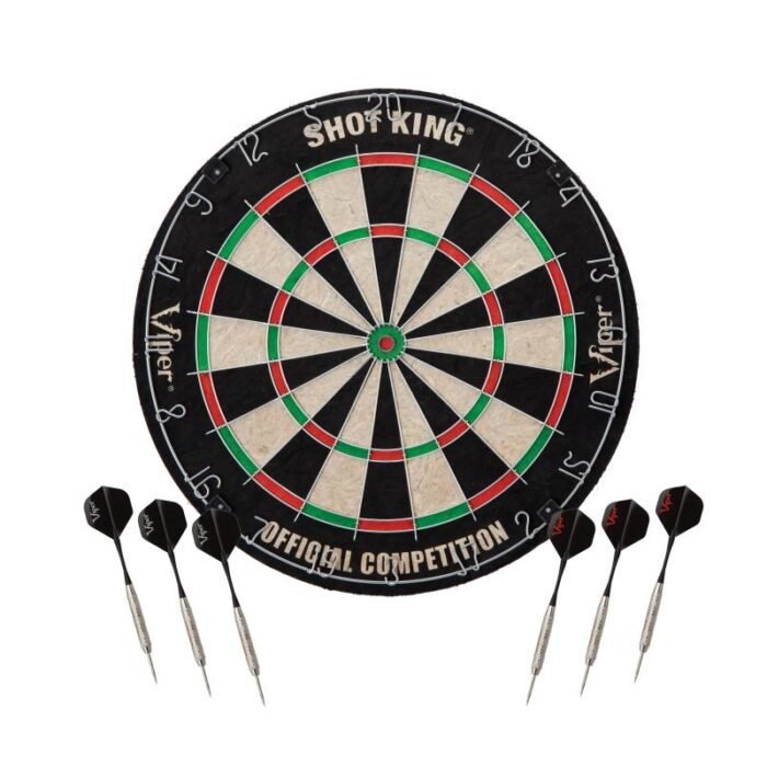 Viper | Shot King Bristle Dartboard | ProScore, and Laser Line and Wall Defender - Image 3