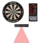 Viper | Shot King Bristle Dartboard | ProScore, and Laser Line and Wall Defender