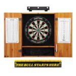 Viper | Shot King Sisal Dartboard | Metropolitan Cinnamon Cabinet | Padded Dart Mat | The Bull Starts Here | Shadow Buster Dartboard Lights & Laser Throw Line Marker - Image 2
