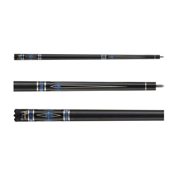 Viper Sinister Black Faux Leather Wrap Billiard/Pool Cue Stick - Image 2