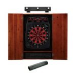 Viper | Solar Blast Electronic Dartboard | Metropolitan Cinnamon Cabinet | Padded Dart Mat | The Bull Starts Here | Shadow Buster Dartboard Lights & Laser Throw Line Marker - Image 2