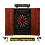 Viper | Solar Blast Electronic Dartboard | Metropolitan Cinnamon Cabinet | Padded Dart Mat | The Bull Starts Here | Shadow Buster Dartboard Lights & Laser Throw Line Marker - Image 3