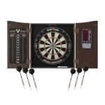 Viper | Vault Cabinet Deluxe Set with Built-In Pro Score | Included Shot King Dartboard
