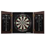 Viper | Vault Cabinet with Shot King Sisal Dartboard | Shadow Buster Dartboard Lights | Steel Tip Dart Accessories Kit | The Bull Starts Here | Throw Line Marker | Padded Dart Mat - Image 6