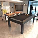 White Billiards | Alpha Modern Slate | Pool Table |Convertible Dining Top | 7′-8′-9′