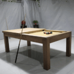 White Billiards | Alpha Modern Slate | Pool Table |Convertible Dining Top | 7′-8′-9′ - Image 5