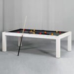 White Billiards Alpha Modern Slate Pool Table