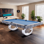White Billiards | Daphne Modern Slate | Pool Table | Stain Resistant | 7′-8′-9′ - Image 7