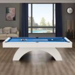White Billiards | Karmen Modern Slate | Pool Table | Handcrafted | 7′-8′-9′