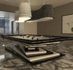 White Billiards | Neavio Modern Slate | 7'-8'-9' | Luxury Pool Table  | Hardwood Frame | Made in America Version - Image 6