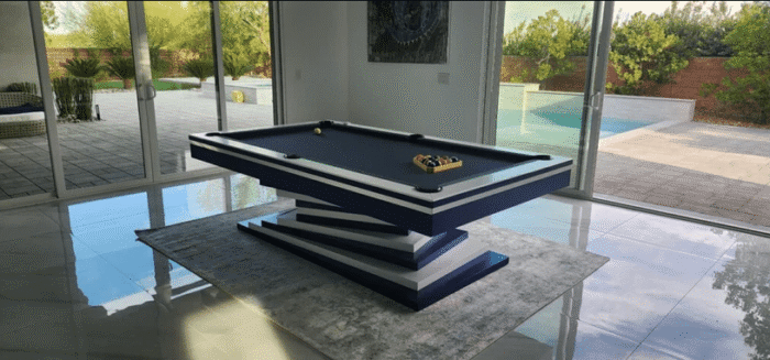 White Billiards | Neavio Modern Slate | Pool Table |7'-8'-9' | Hardwood Frame - Image 3