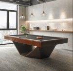 White Billiards | Olics Modern Slate | 7′-8′-9′ | Luxury Pool Table | Sleek Design | Made in America Version