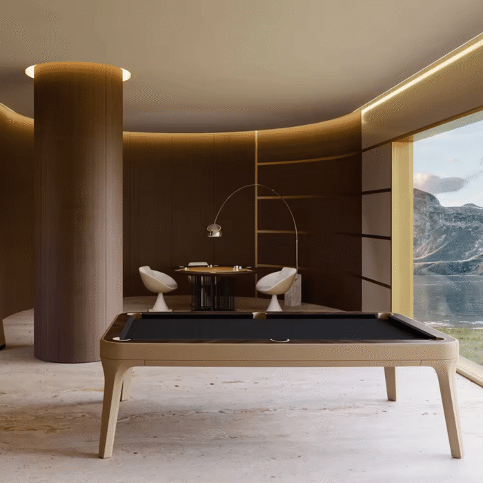 White Billiards|  The Morris Modern Slate | Pool Table | 7′-8′-9′ - Image 5