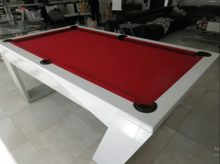 White Billiards | Valenti Modern Slate | Pool Table  | 7'-8'-9' - Image 5