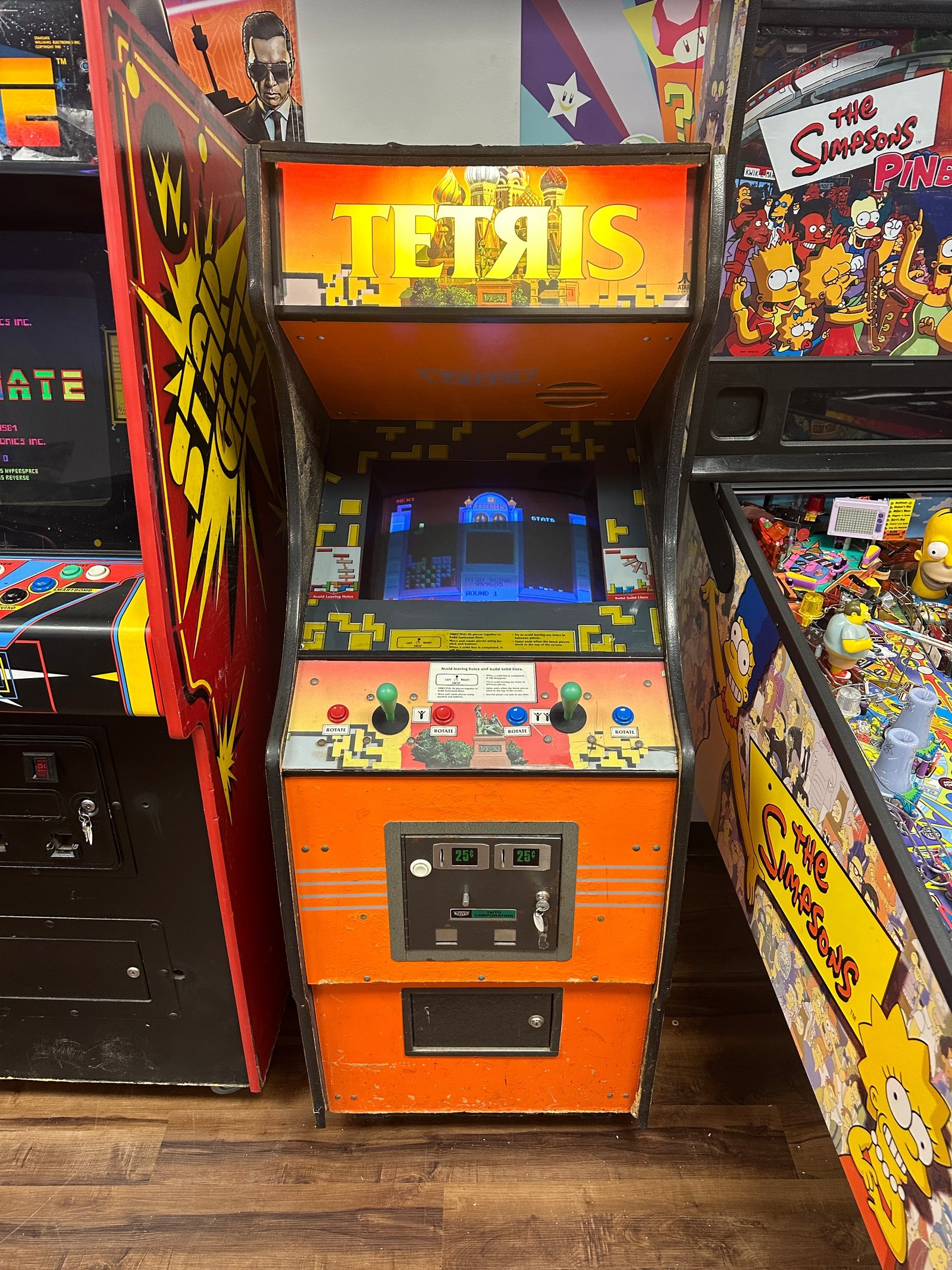 03E1A38B-A97F-4562-9D44-CB291DBFE7E8 Atari Tetris Classic Upright Arcade Game - Image 1
