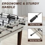 2X4Ft 10-In-1 Combo Game Table Set for Home, Game Room, Friends & Family W/Hockey, Foosball, Pool, Shuffleboard, Ping Pong, Chess, Checkers, Bowling, and Backgammon - Image 7