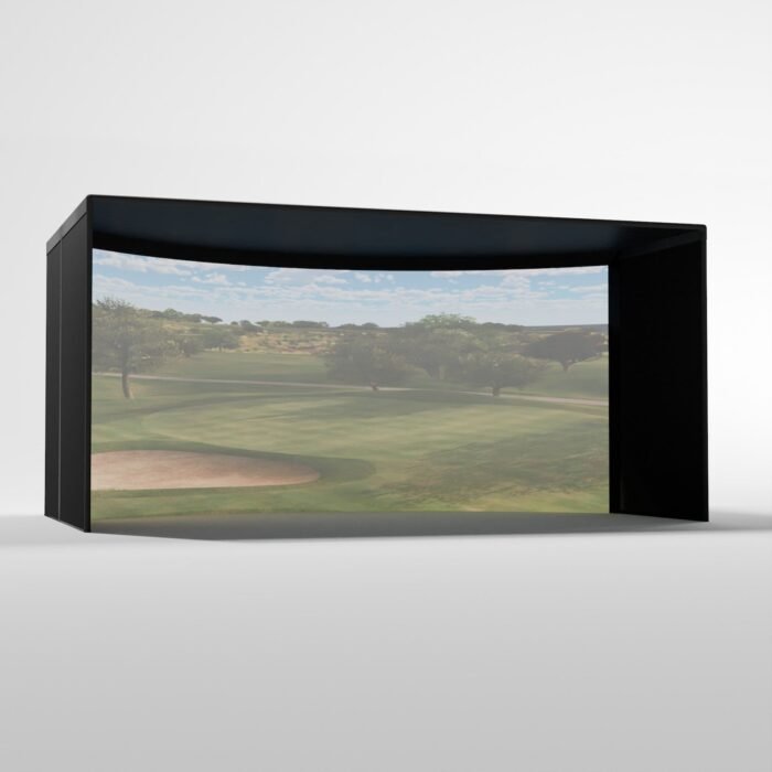 Curved Golf Simulator Enclosure Kit with Impact Screen - Image 17