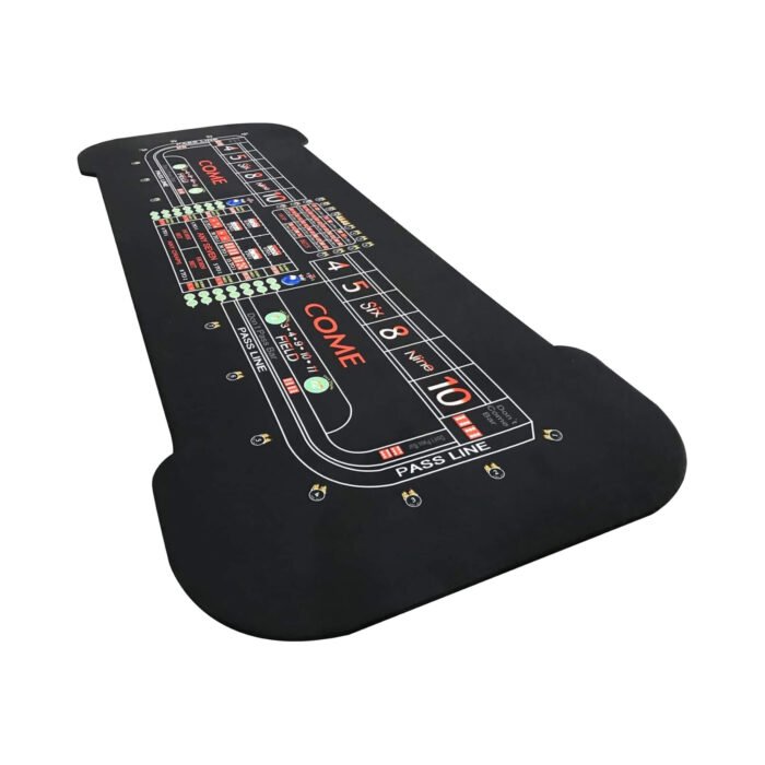 12FT Casino Style Craps Table With Full Drink Rail And Cushion Rim Cover (SAK35098) - Image 5