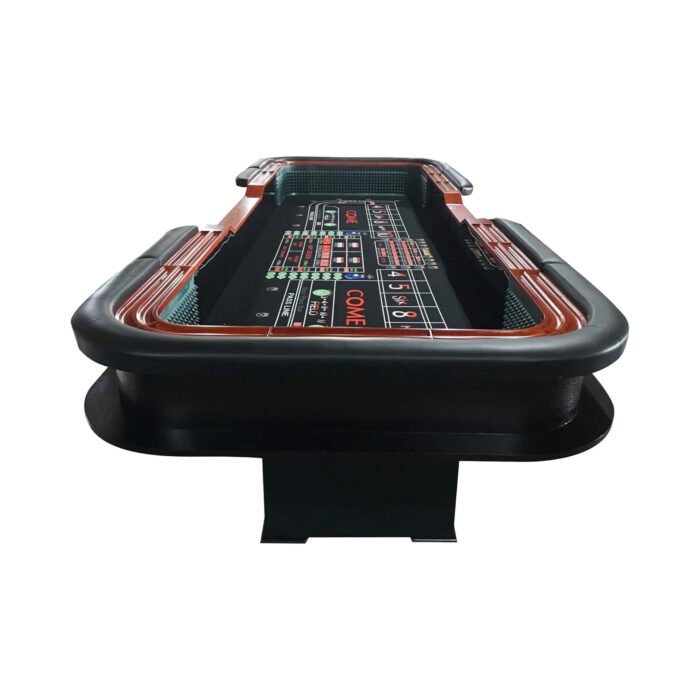 12FT Casino Style Craps Table With Full Drink Rail And Cushion Rim Cover (SAK35098) - Image 3