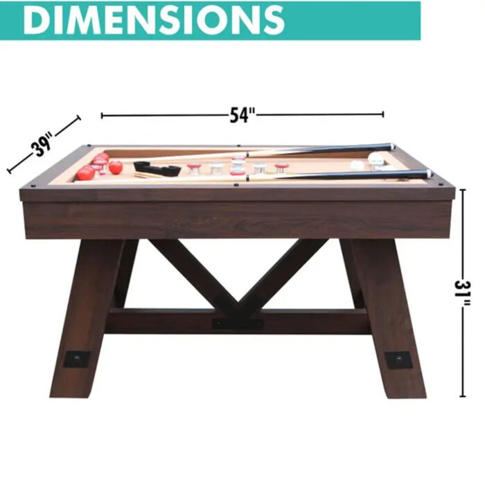 Freetime Fun Baddah Bing 54″ Bumper Pool – K66, Espresso - Image 4