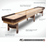 Hudson 9-22' Deluxe Hybrid Shuffleboard Table - Image 7