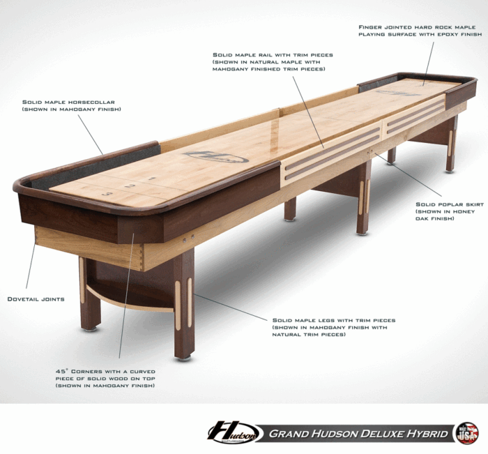 Hudson 9-22' Deluxe Hybrid Shuffleboard Table - Image 7