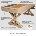 Freetime Fun Shuffleboard Table – Rustic Oak 2-Piece - Image 3