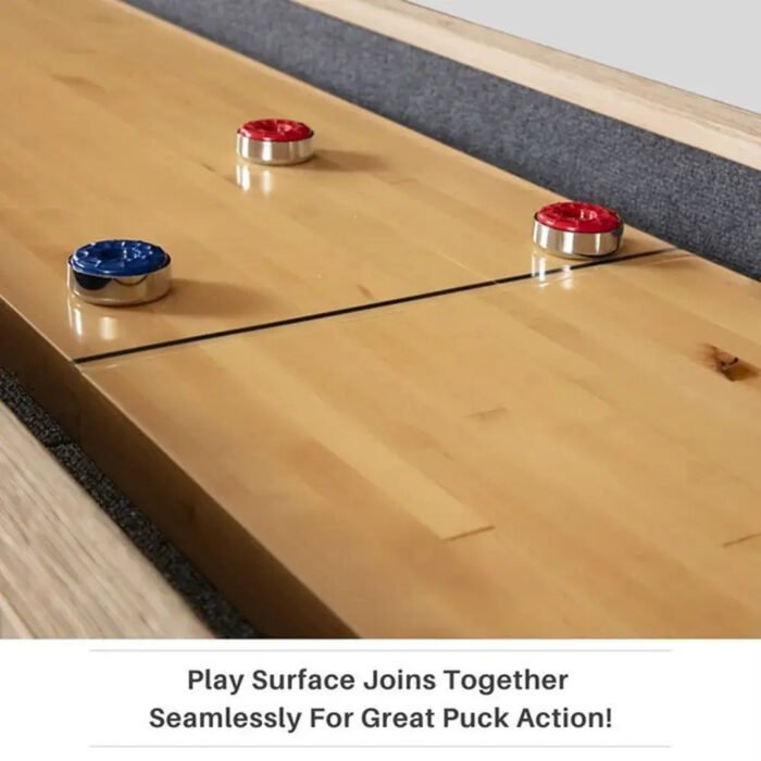 Freetime Fun Shuffleboard Table – Rustic Oak 2-Piece - Image 5