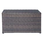 Wicker Outdoor Sectional With Weather Resistant Cushions And Table - Image 4