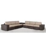 Elegant Outdoor Rattan Wicker 6 Person Seating Group With Cushions - Image 2