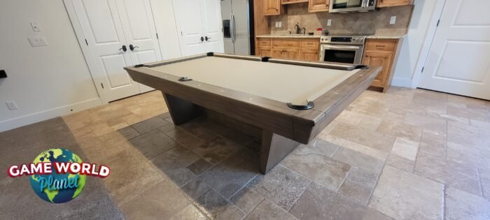 Nixon KAI 8' Slate Pool Table in Walnut Finish w/ Dining Top Option - Image 2