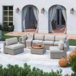 Outdoor Wicker Seating Group With Cushions - Image 7