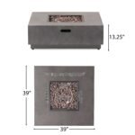 Modern Square Fire Pit With 50, 000 Btu - Image 5