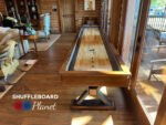 Playcraft 12' Santa Fe Pro-Style Shuffleboard Table in Cocoa Bean - Image 4